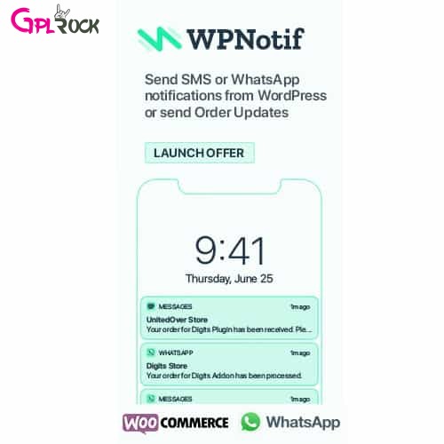 WPNotif: WordPress SMS & WhatsApp Message Notifications
